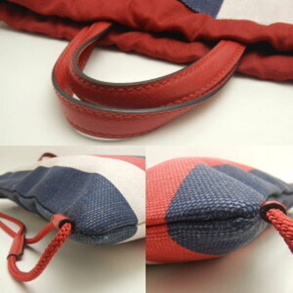 Gucci Drawstring Backpack Canvas Leather Tricolor - image 7